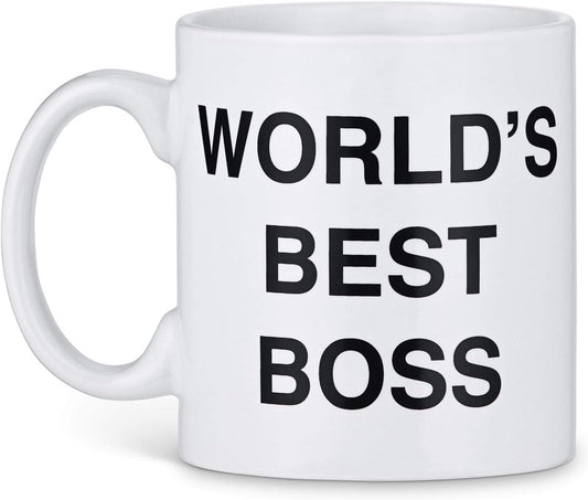 The Office "Worlds Best Boss" Mug | 20-ounce Ceramic Coffee Mug