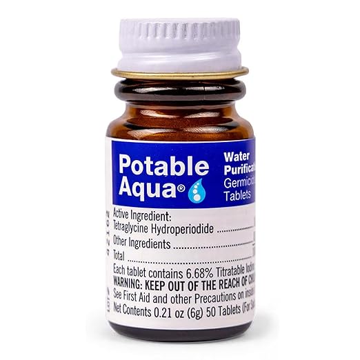 Water purification tablets