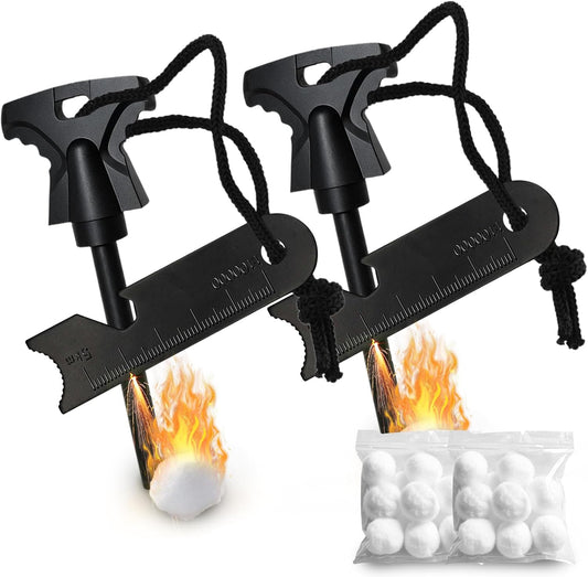 2PCS Magnesium Fire Starter with Striker
