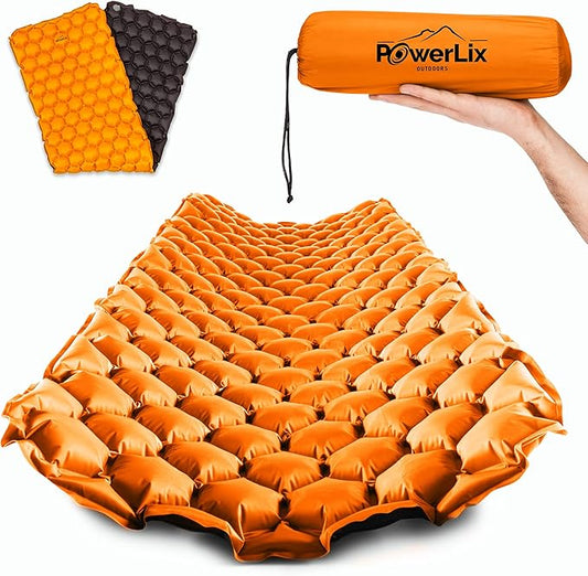 Inflatable camping sleeping pad