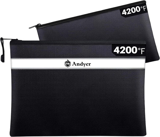 Waterproof and Fireproof Bag for Documents/Valuables